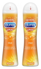 Durex Play Gel Lubrifiant Hot Lot de 2 x 50 ml