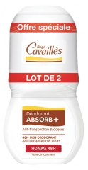 Rogé Cavaillès Deodorant Absorb+ Herren 48H Pack von 2 x 50 ml