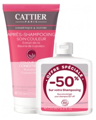 Cattier Conditioner Gefärbtes Haar Bio-Farbenpflege 150 ml + Bio-Shampoo Gefärbtes Haar 250 ml