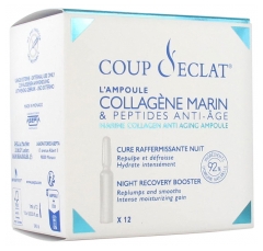 Coup d'Éclat 12 Ampoules Collagène Marin &amp; Peptides Anti-Âge