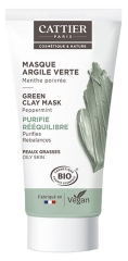 Cattier Maschera di Argilla Verde per Pelle Grassa 30 ml