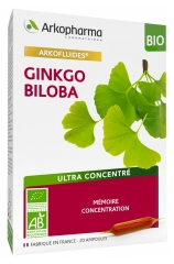 Arkopharma Arkofluides Ginkgo Biloba Organic 20 Phials
