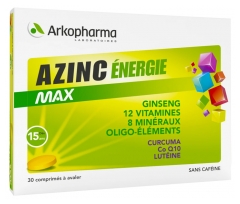 Arkopharma Azinc Energy Max 30 Tablets