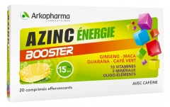 Arkopharma Azinc Energie Booster 20 Comprimés Effervescents