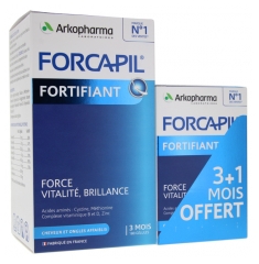 Arkopharma Forcapil Cheveux et Ongles Lot 180 Gélules + 60 Gélules Offertes