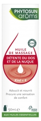 Phytosun Arôms Kiné+ 4 Huile de Massage Détente du Dos et de la Nuque 50 ml