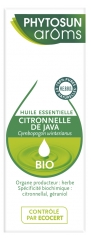 Phytosun Arôms Huile Essentielle Citronnelle de Java (Cymbopogon winterianus) Bio 10 ml