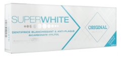 Superwhite Dentifrice Blanchissant &amp; Anti-Plaque Original au Fluor Lot de 2 x 75 ml