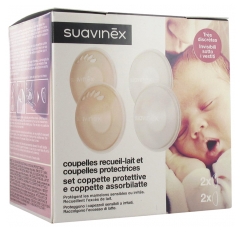 &bdquo;Suavinex&ldquo; pieno surinkimo ir spenelių apsaugos indeliai, 6 vnt.