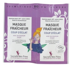 Masque Fraîcheur Coup d'Éclat Bio 2 x 8 g