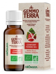 Gemmo Terra Luomotuoreiden ja nuorten versojen maseraatti Naisen mukavuus 50+ Luomu 30 ml