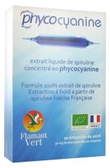 Flamant Vert Phycocyanine Organic 20 Fiolek