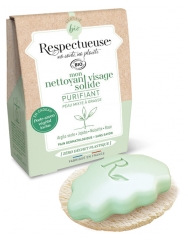 Respectueuse Meu Limpador Facial S&oacute;lido Purificante 35 g + 1 Porta-Sabonete Vegetal Oferta