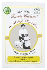 Maison Berthe Guilhem Savon Surgras Lait de Chèvre Alpine Neutre Amande Douce Bio 100 g