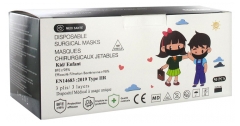M&eacute;di-Sant&eacute; Chirurgisch Wegwerpmasker Voor Kinderen Type IIR EFB 98% Zwart 50 Maskers