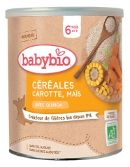 Babybio Cereals Carrot Corn 6 Months and + Organic 220g