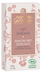 Nature &amp; Senteurs Lait d'Ânesse Savon Extra-Doux Sans Parfum Bio 100 g