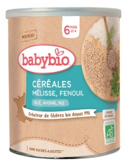Babybio Cereal Lemon Balm Fennel 6 Months and + Organic 220g