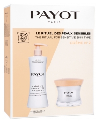 Payot Crème N°2 Cachemire Soin Riche Apaisant Anti-Stress Anti-Rougeurs 50 ml + Crème N°2 Eau Lactée Micellaire 400 ml Offerte