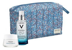 Vichy Minéral 89 Fortifying and Replumping Daily Booster 50ml + Free Aqualia Thermal Rehydrating Rich Cream 15ml