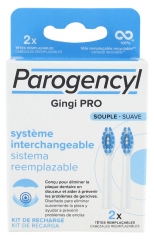 Parogencyl Gingi Pro Système Interchangeable Souple 2 Têtes Remplaçables