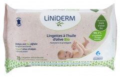 Gilbert Liniderm Organic Olive Oil Extra-Soft Wipes 70 Wipes