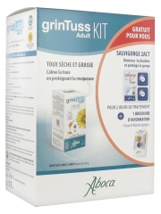 Aboca GrinTuss Sirop Adultes 210 g + Salvigorge 2Act 8 Comprimés Offert