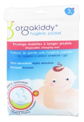 Orgakiddy Hygiene Pocket Disposable Changing Mat Cover 5 Matress Protectors