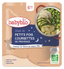 Soupe de Petits Pois Courgettes 6 Mois et + Bio 190 g