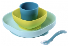 Béaba Set Pasti in Silicone con Ventosa dai 4 Mesi in su