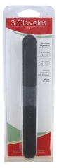 3 Claveles Lixa de Unhas Corindo Preto 18 cm 10 Limas
