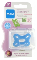 MAM Comfort Sucette en Silicone 0 Mois et + & une Boîte de Stérilisation