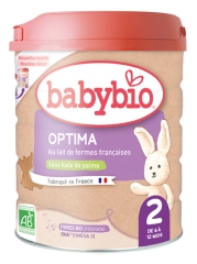 Babybio Optima 2 z Mlekiem Francuskim od 6 do 12 Miesiąca Organic 800 g