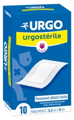 Urgo Urgostérile Adhesive Sterile Dressing 5,3 x 8cm 10 Dressings