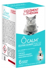 Clément Thékan Ôcalm Solution Calmante pour Chat à Diffuser Recharge 48 ml