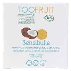 Toofruit Sensibulle Mon Pain Dermatologique Surgras Ananas Coco Bio 85 g