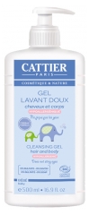 Cattier Organic Cleansing Gel Hair and Body 500ml