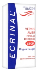 Ecrinal Kartus Lakas Stabdantis Nagų Kramsnojimą Sustiprinta Formulė 10 ml