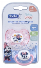Dodie Disney Baby 2 Schnuller Anatomiques Silikon 6 Monate und Mehr