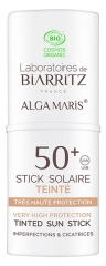 Laboratoires de Biarritz Alga Maris Getönter Sonnenstab SPF50+ Bio 9 ml