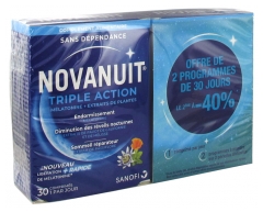 Novanuit Triple Action Lot de 2 x 30 Comprimés