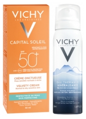 Vichy Capital Soleil Crème Onctueuse SPF50+ 50 ml + Eau Thermale 50 ml Offert