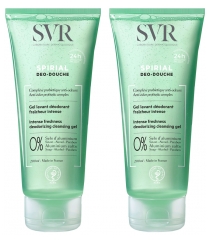 SVR Spirial Déo-Douche Gel Lavant Déodorant Lot de 2 x 200 ml