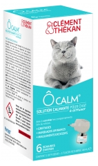 Clément Thékan Ôcalm Solution Calmante pour Chat à Diffuser Kit Diffuseur + Recharge 48 ml