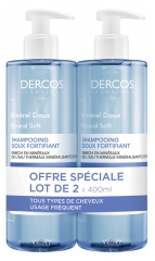 Vichy Dercos Shampoo Minerale Delicato 2 x 400 ml