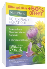 Naturland Détoxifiant Hépatique 20 Ampoules Buvables de 10 ml + 10 Ampoules Offertes