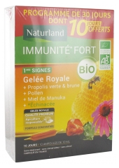 Naturland Immunité Fort 1ers Signes Bio 20 Ampoules de 10 ml + 10 Ampoules Offertes
