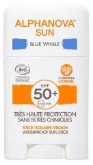 Alphanova Blue Whale Face Sun Stick SPF50+ Organic 12g