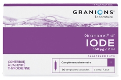 Granions 30 Phials of Iodin