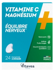 Vitavea Vitamine C Magnésium 24 Comprimés à Croquer
